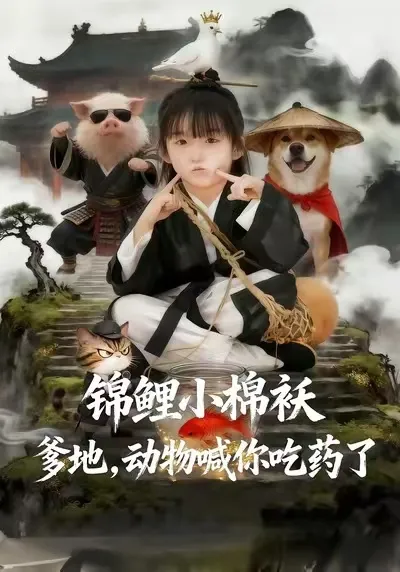 动物喊你吃药了，爆笑剧情《锦鲤小棉袄爹地》