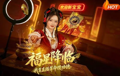 福星降临我靠直播算命攒功德 短剧内容简介
